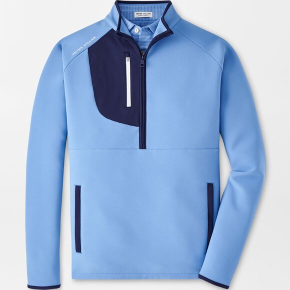 Peter Millar Galeforce Half Zip Pullover MS24EZ41 Bonnet Blue - Picture 1 of 3